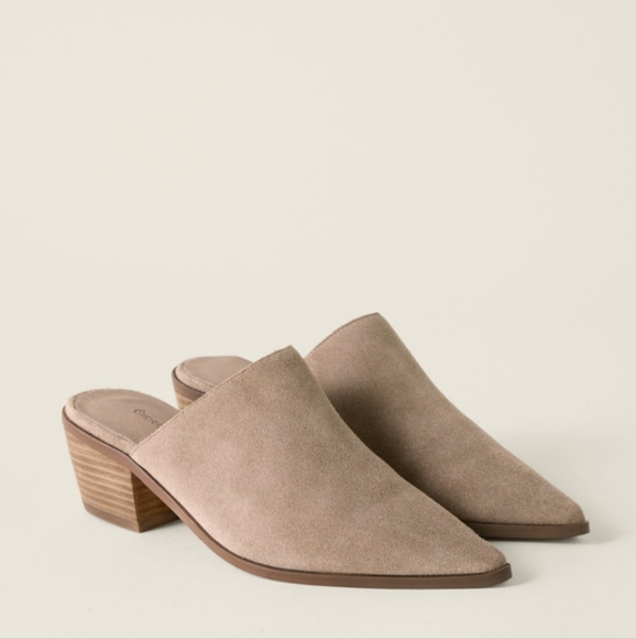 Treasure & Bond Shoes - Treasure & Bond Taupe Suede Mules